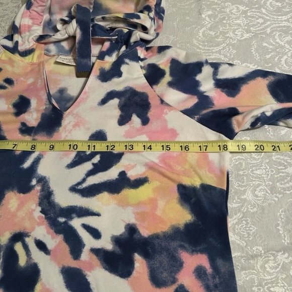 Bobbie Brooks Women’s Hoodie Dress Small Loungewear Long Sleeve Tie Dye Soft - Picture 9 of 11